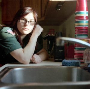 Self-Portrait at Sink